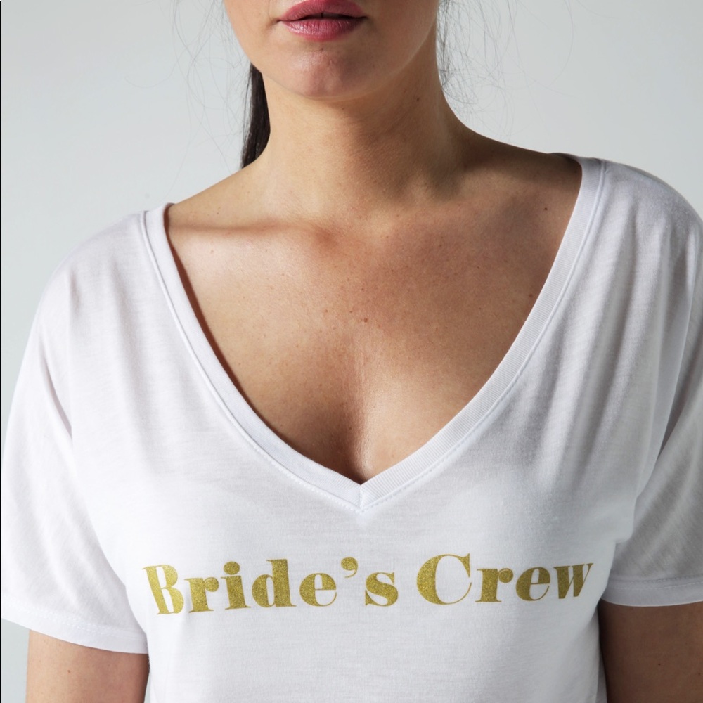 Bachelorette party t-shirt, white